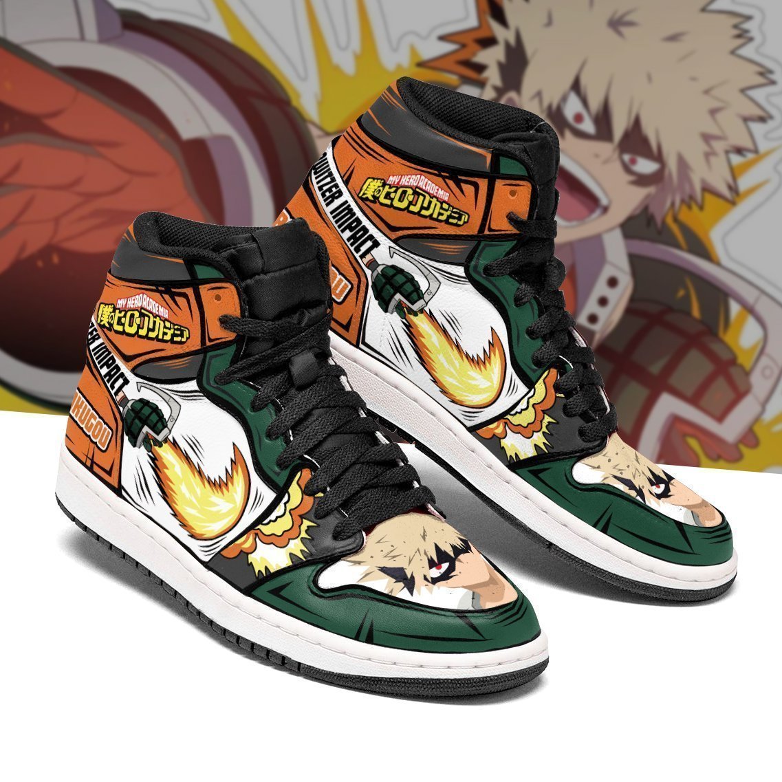 My Hero Academia Katsuki Bakugou Skill Jordan Sneakers