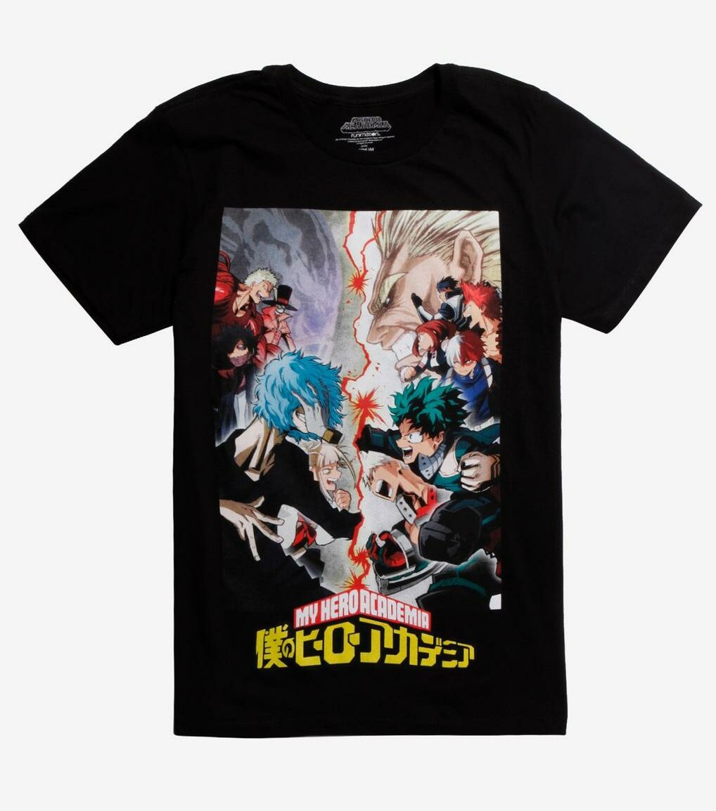 My Hero Academia Split Heroes and Villains T-shirt