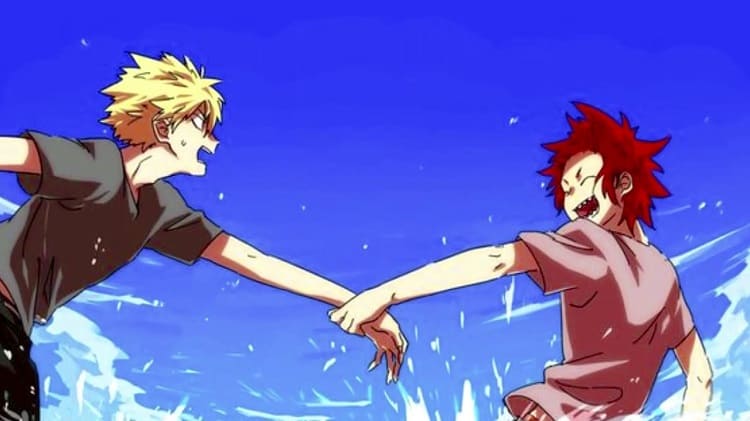 Kirishima and Bakugo