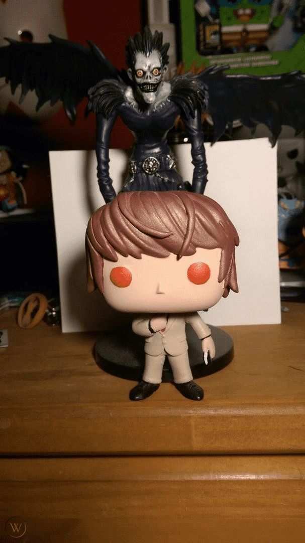 Funko Pop Death Note Custom Light Yagami With Red Eyes