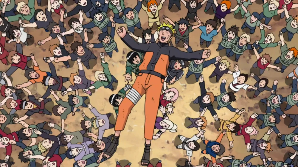 Naruto Greeted by Villagers