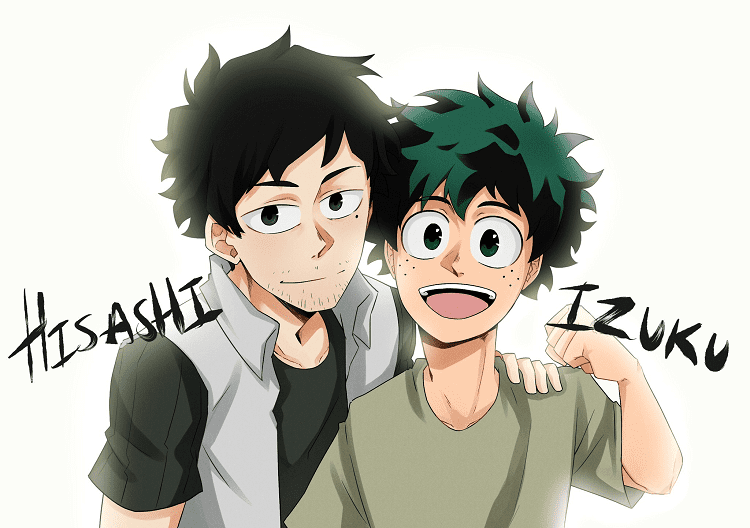 Hisashi and Izuku Midoriya