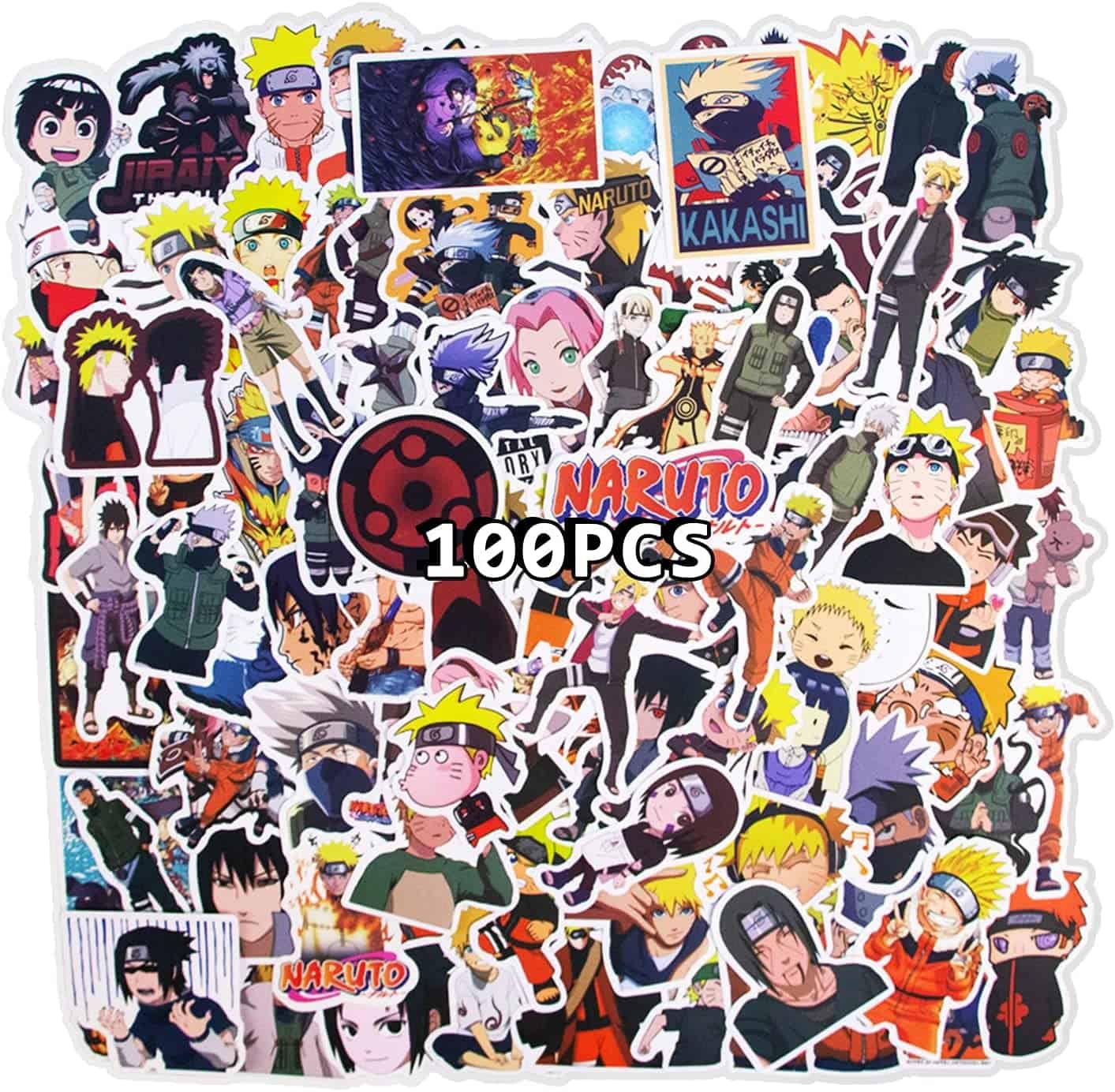 100 piece naruto sticker set