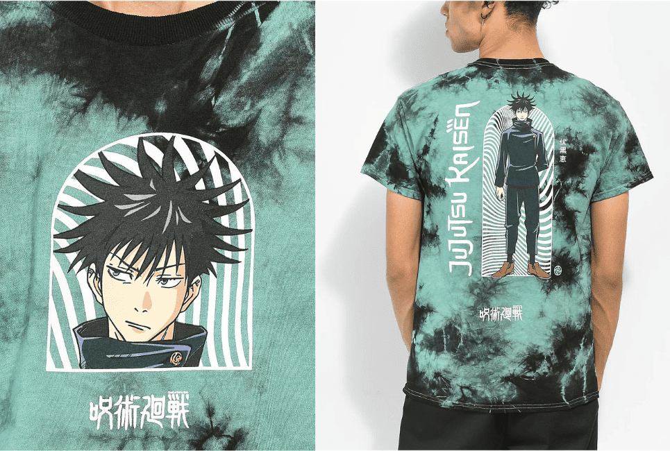 Megumi Fushiguro Green Tie Dye Shirt