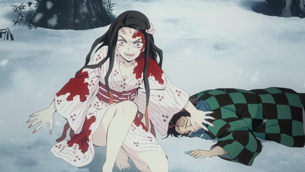 Nezuko into a demon