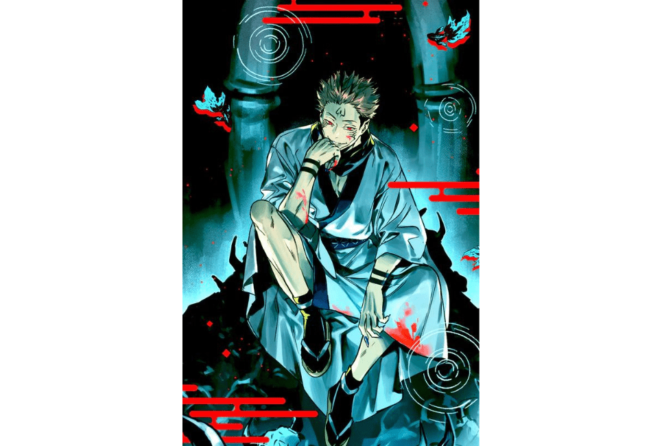 Sukuna Sitting Original Art Poster