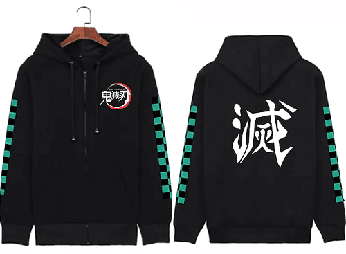 demon slayer sakura logo jacket