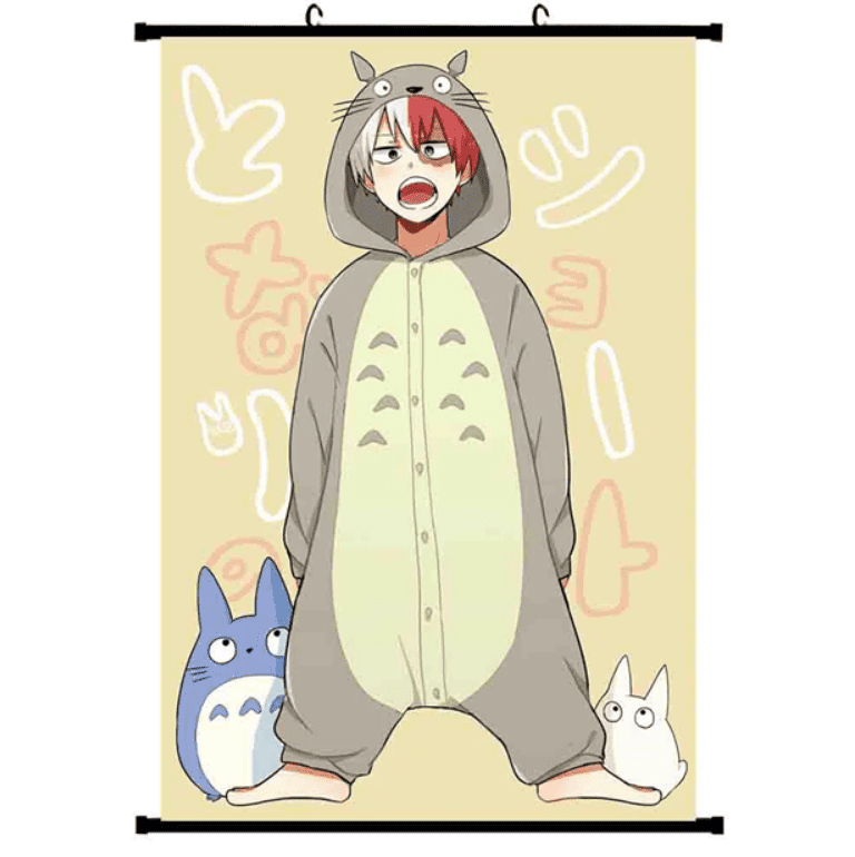 best my hero academia posters kawaii shoto in totoro onesie