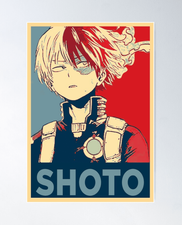 best my hero academia posters shoto mha hope-inspired poster