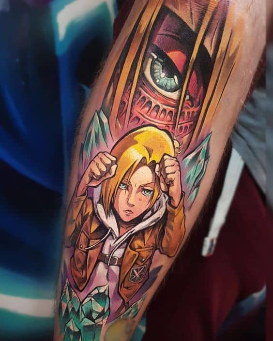 Annie Leonhart, Female Titan, Arm by Simon K Bell