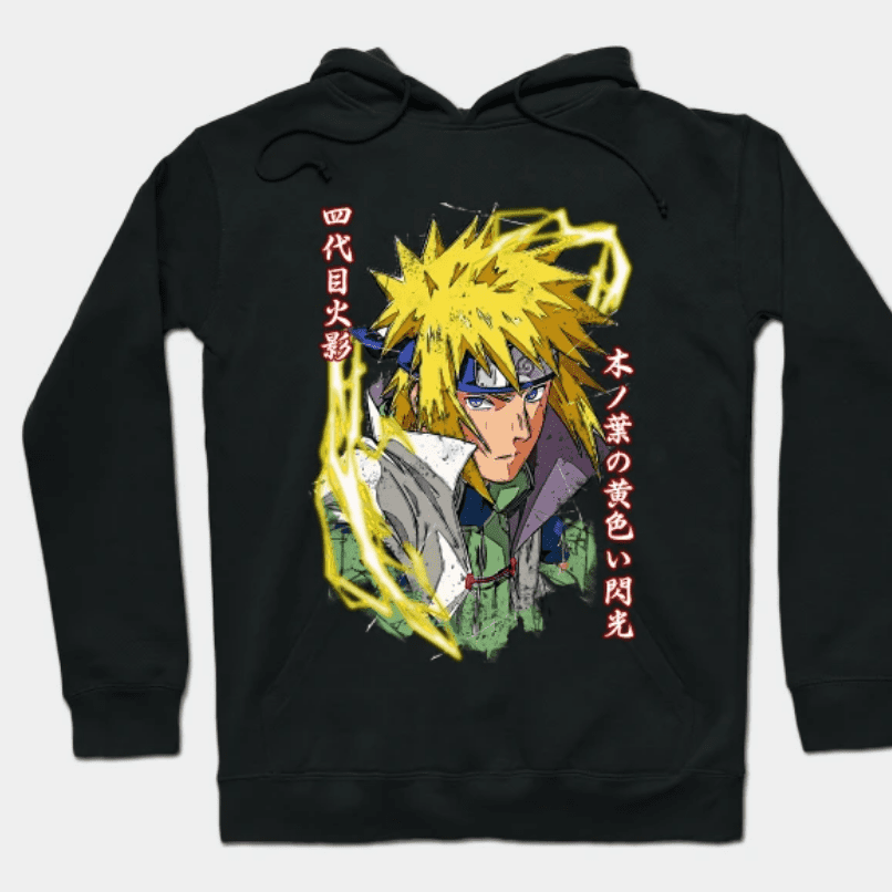 Best Naruto Hoodies yellow flash of konoha hoodie